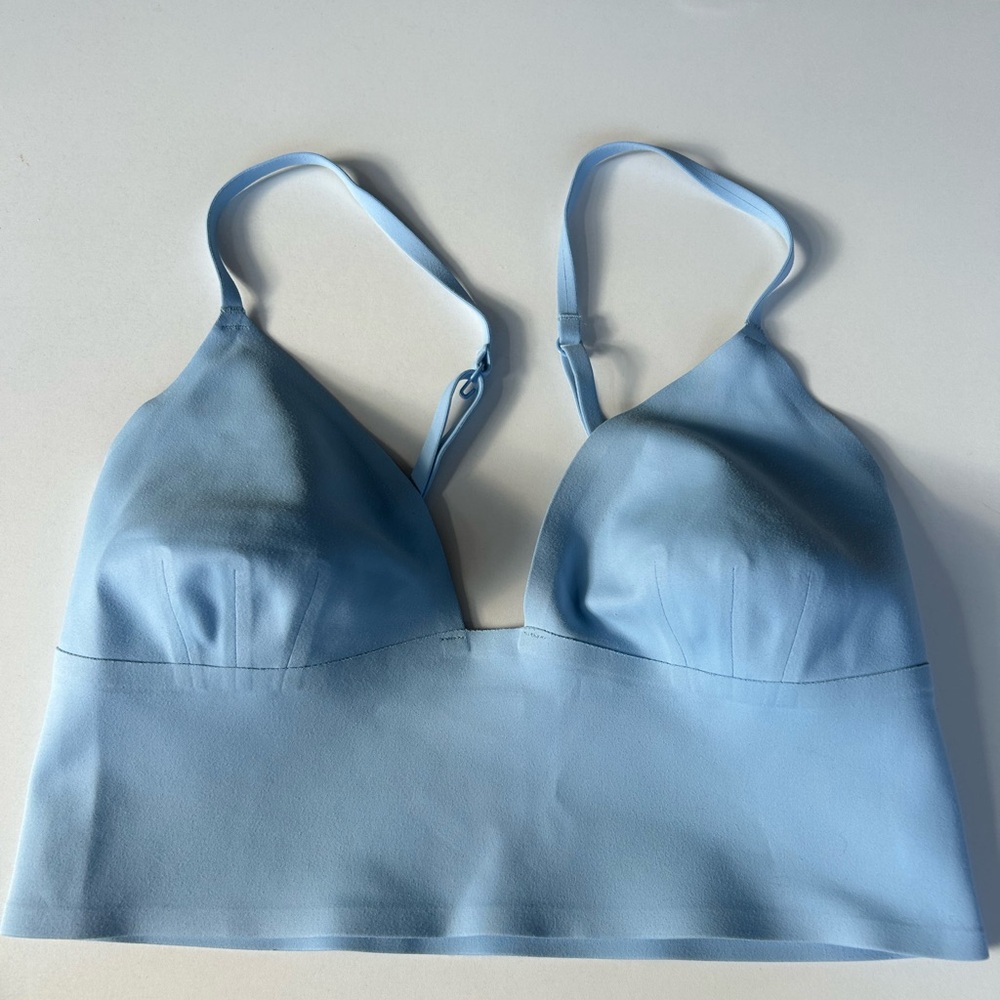 Free People Intimately Light Blue Longline Bralette